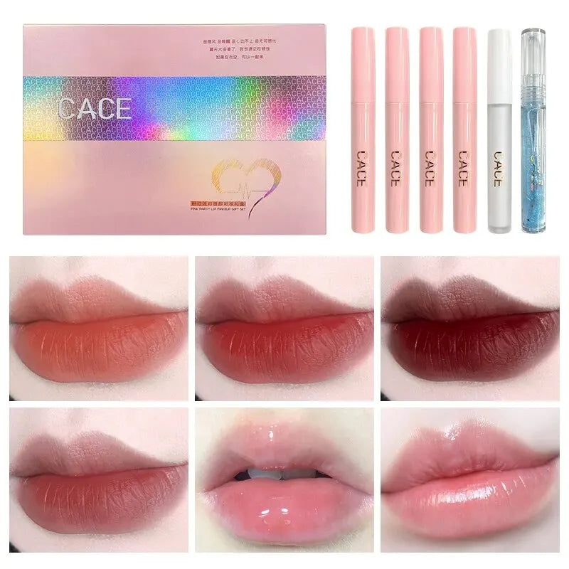 NoviaGlow 6-Piece Matte Lipstick &amp; Gloss Set