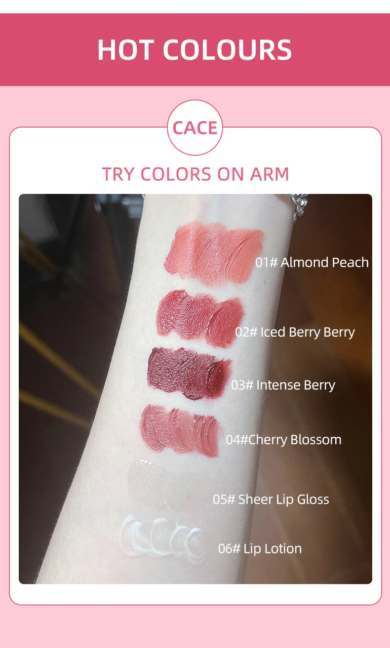 NoviaGlow 6-Piece Matte Lipstick &amp; Gloss Set